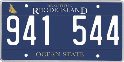 RI license plate 941544