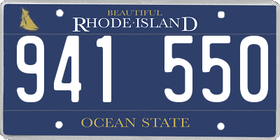 RI license plate 941550