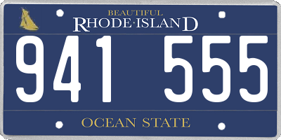 RI license plate 941555