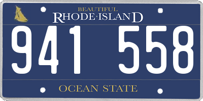 RI license plate 941558