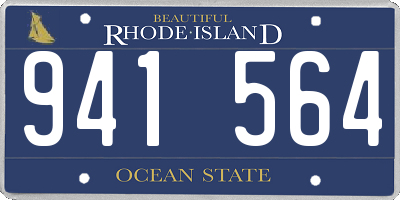 RI license plate 941564