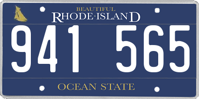 RI license plate 941565