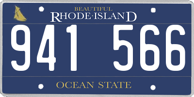 RI license plate 941566