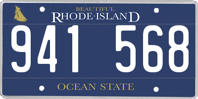 RI license plate 941568