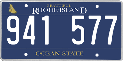 RI license plate 941577