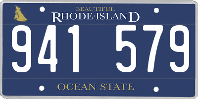 RI license plate 941579