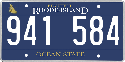 RI license plate 941584