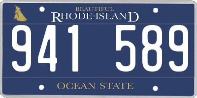RI license plate 941589