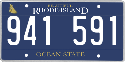 RI license plate 941591