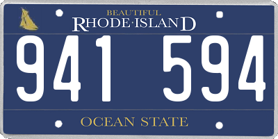 RI license plate 941594
