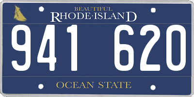 RI license plate 941620
