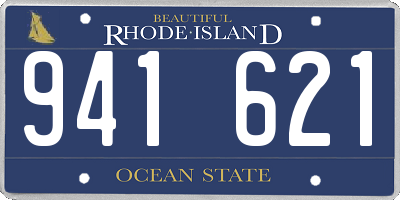 RI license plate 941621
