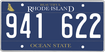 RI license plate 941622