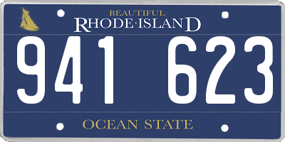 RI license plate 941623