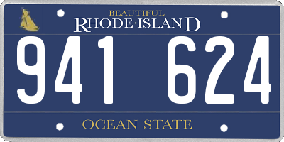 RI license plate 941624