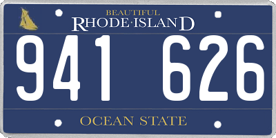 RI license plate 941626