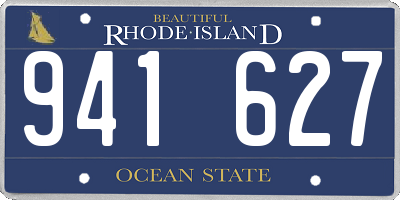 RI license plate 941627