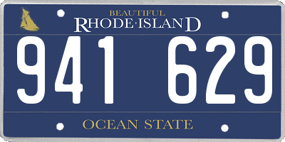 RI license plate 941629