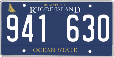 RI license plate 941630