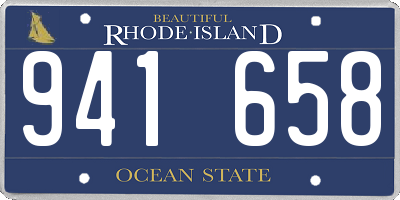 RI license plate 941658