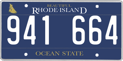 RI license plate 941664