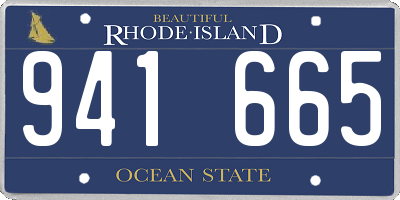 RI license plate 941665