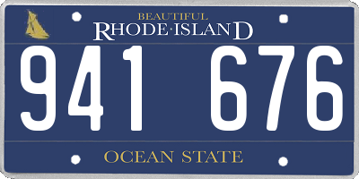 RI license plate 941676