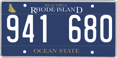 RI license plate 941680