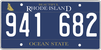 RI license plate 941682