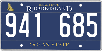 RI license plate 941685