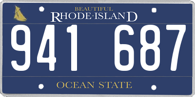 RI license plate 941687