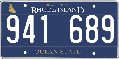 RI license plate 941689