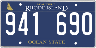 RI license plate 941690