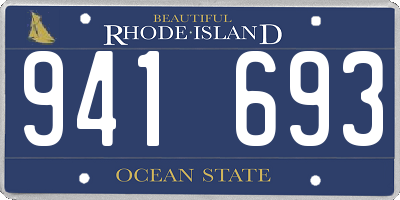RI license plate 941693