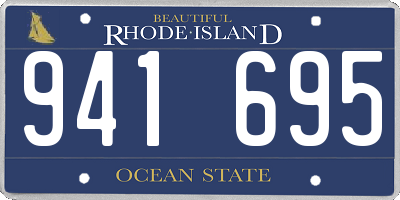 RI license plate 941695