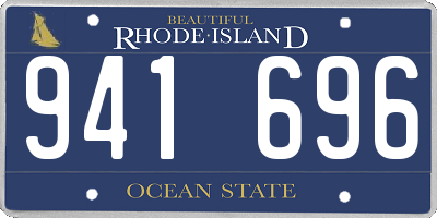 RI license plate 941696