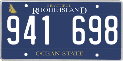 RI license plate 941698