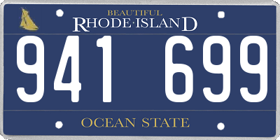 RI license plate 941699