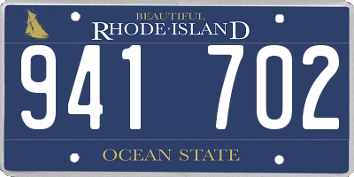 RI license plate 941702