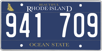 RI license plate 941709