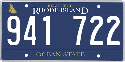 RI license plate 941722