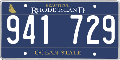 RI license plate 941729