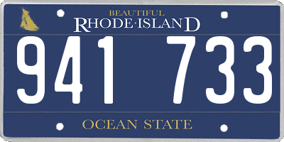 RI license plate 941733