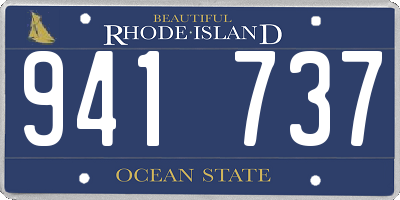 RI license plate 941737