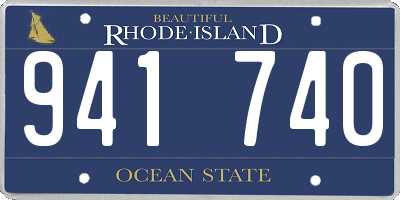 RI license plate 941740