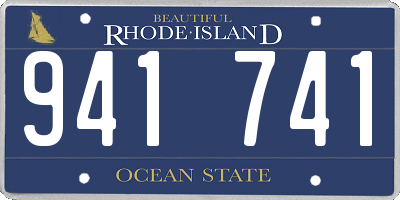 RI license plate 941741