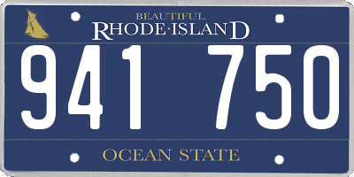 RI license plate 941750