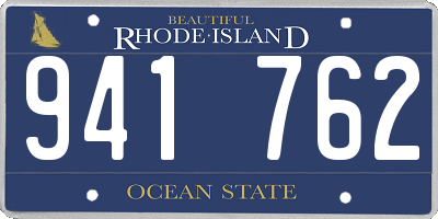 RI license plate 941762