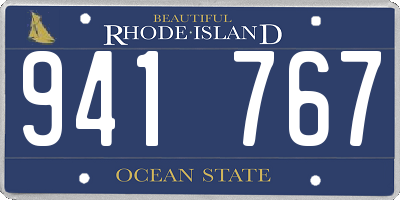 RI license plate 941767