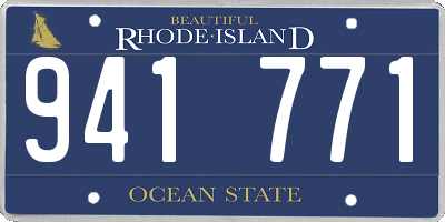 RI license plate 941771